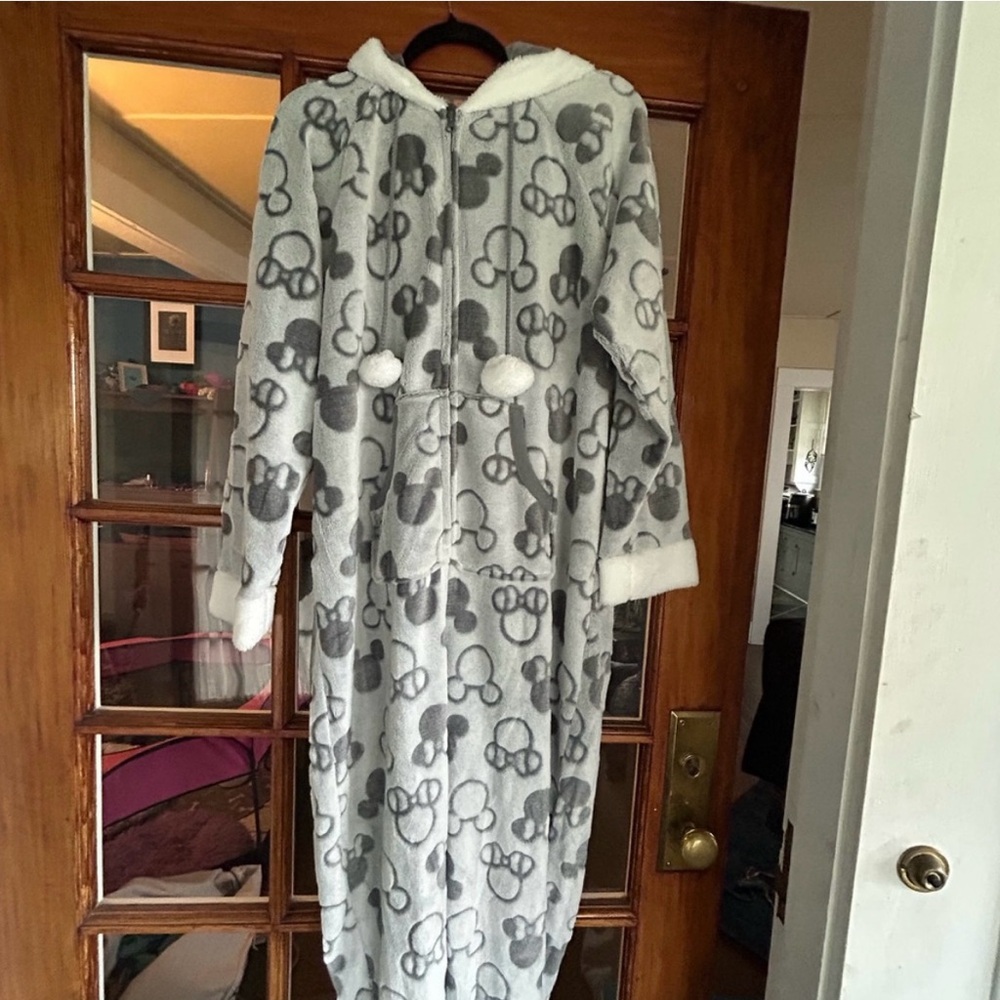 Disney Women’s Gray and White Onesie